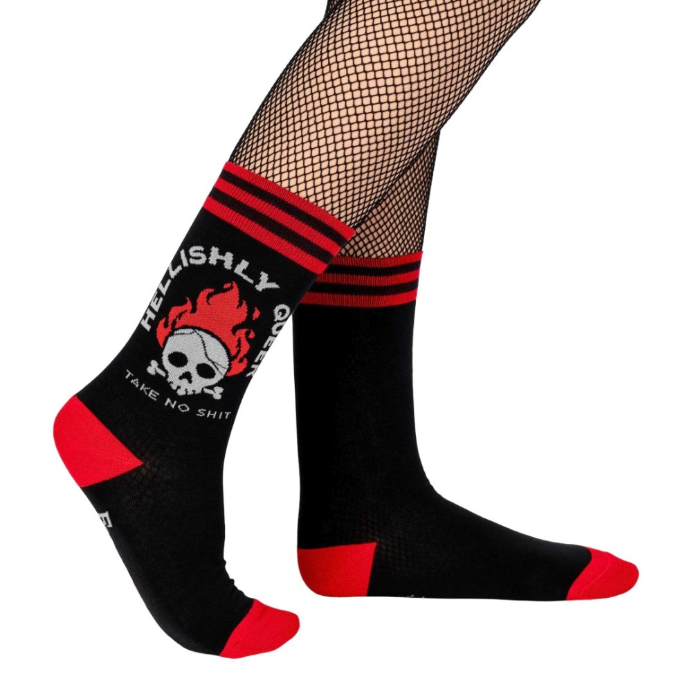 Footclothes - Hellishly Queer Socks - Black/Red